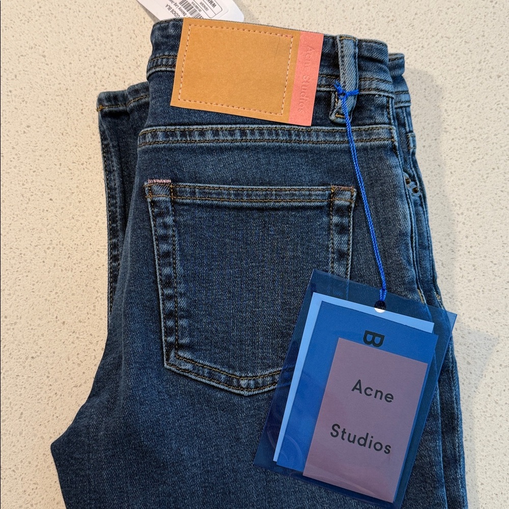 Acne Studios Climb Mid Blue Skinny Jeans 24W-32L - Picture 5 of 13